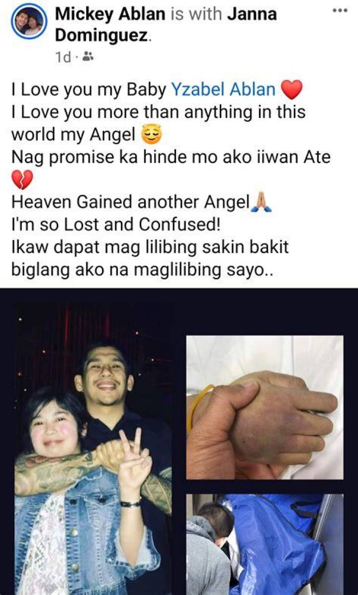 Mickey Ablan, Janna Dominguez reveal regrets about Yzabel's death PEP.ph