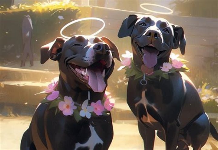 Millions and Marshall, two American Staffordshire Terriers Their