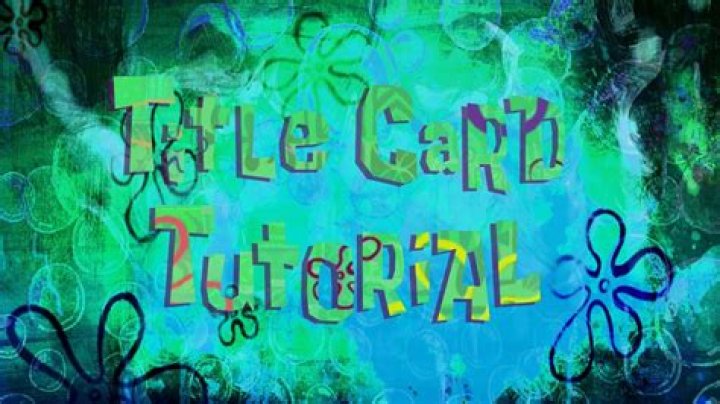 Model Sponge Title Card (HD) YouTube