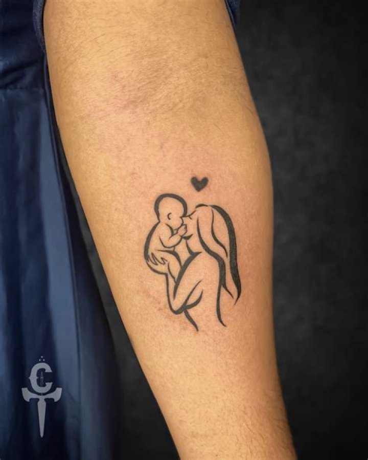 Mother and son tattoo small wrist tattoo Tattoo for son, Tattoos for daughters, Tattoo