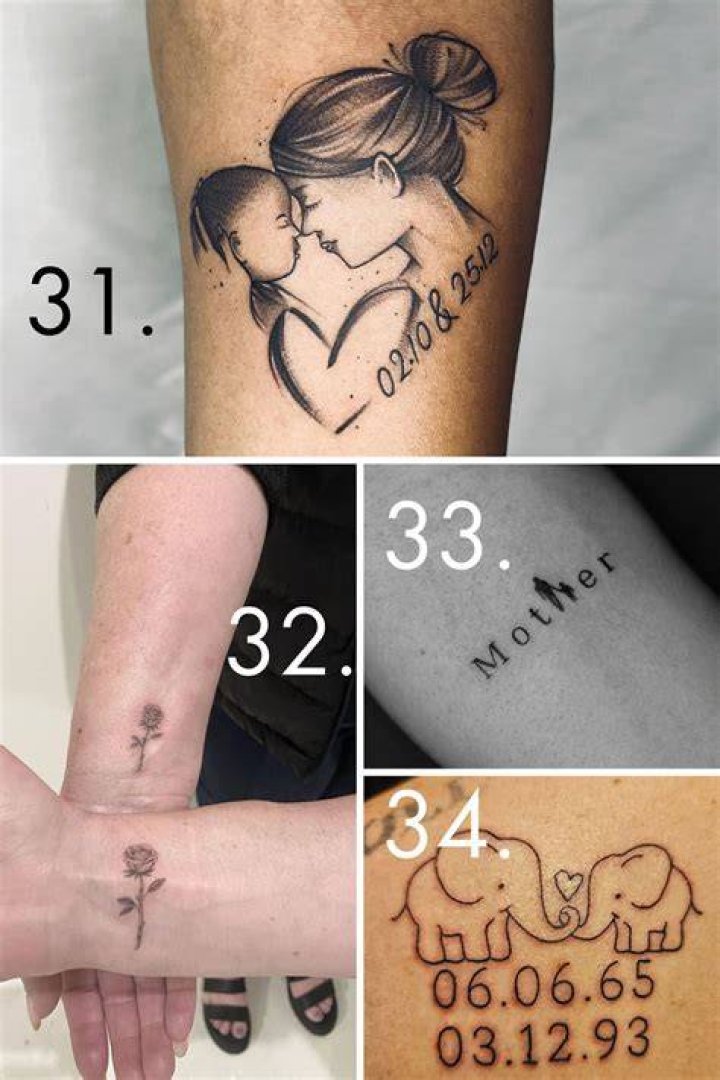 Mother and son tattoo Tattoo for son, Tattoos for daughters, Simple