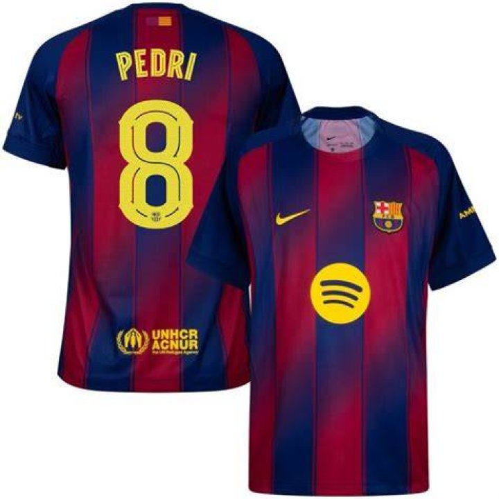my 20242025 Barcelona home Pedri Lamine Yamal Jersey Football Sports
