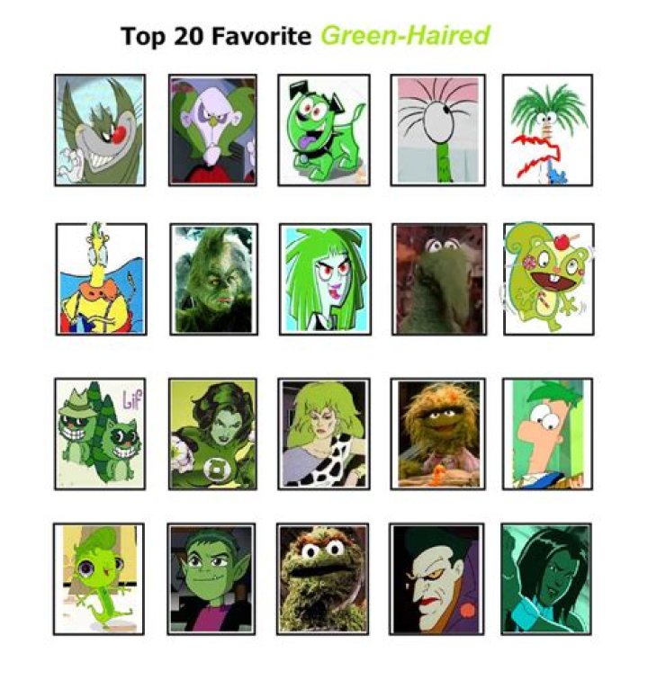 My Top 20 Favorite Green Haired Characters by InnocenceandInstinic on