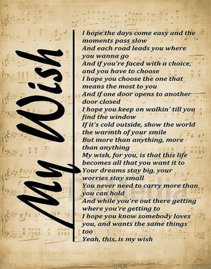 My Wish Rascal Flatts Lyrics Meaning Techs Slash