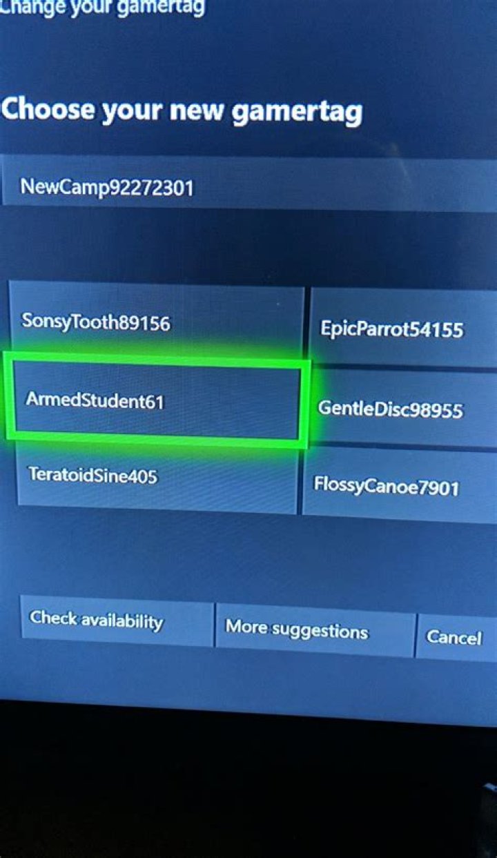 My Xbox trying to suggest gamertags Meme Guy