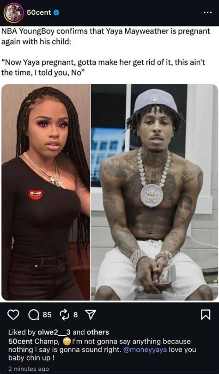NBA Youngboy & Yaya Mayweather a Baby Boy on January 9th