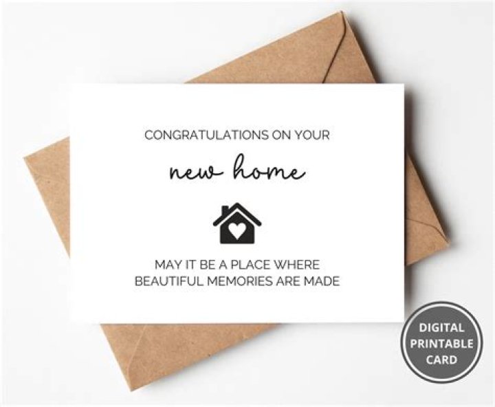 New home card congrats on new home congratulations card Etsy