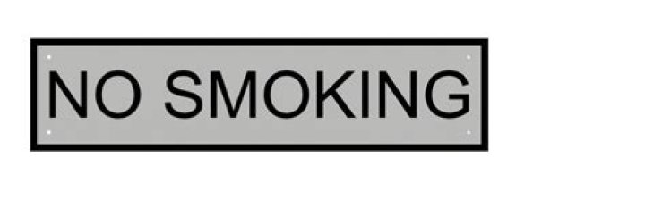 No Smoking Engraved Bilingual Sign EGRB460WHTonBLU No Smoking