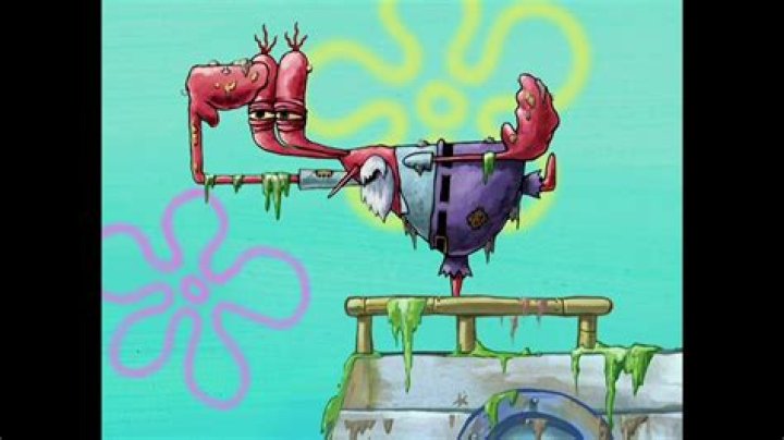 Old Man Krabs Looking for his One Millionth Dollar in 4K Definition for