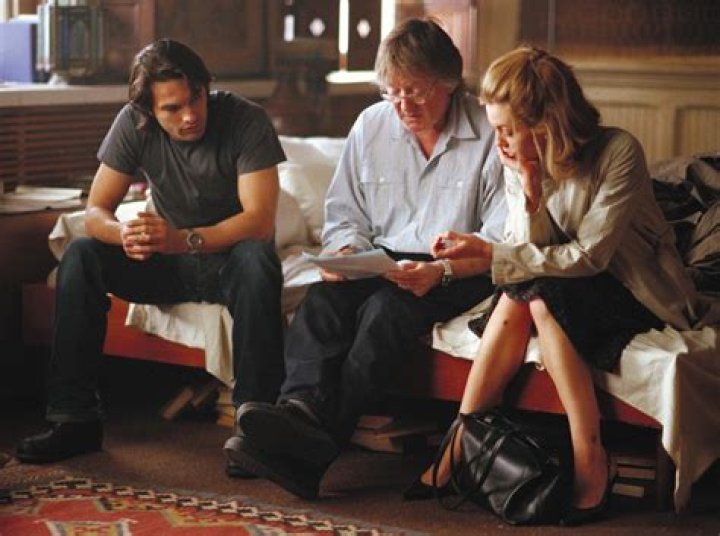 Olivier Martinez, Adrian Lyne and Diane Lane "Unfaithful" Behind