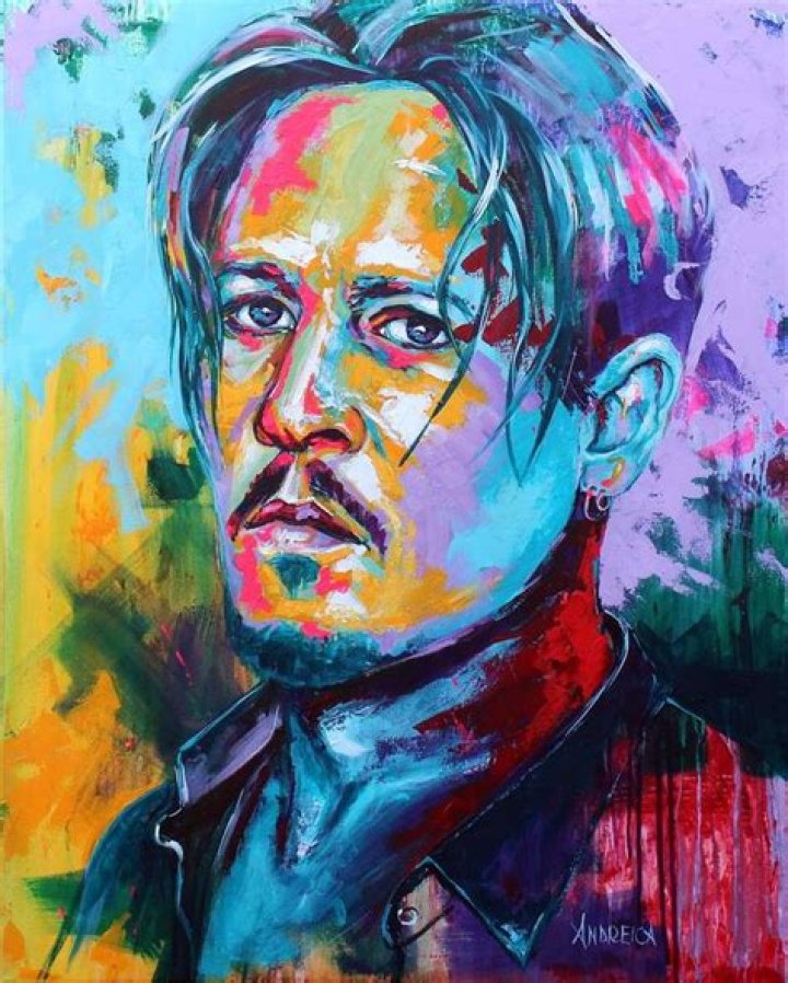 Original Celebrity Painting by Il'ia Rychkov Fine Art Art on Canvas