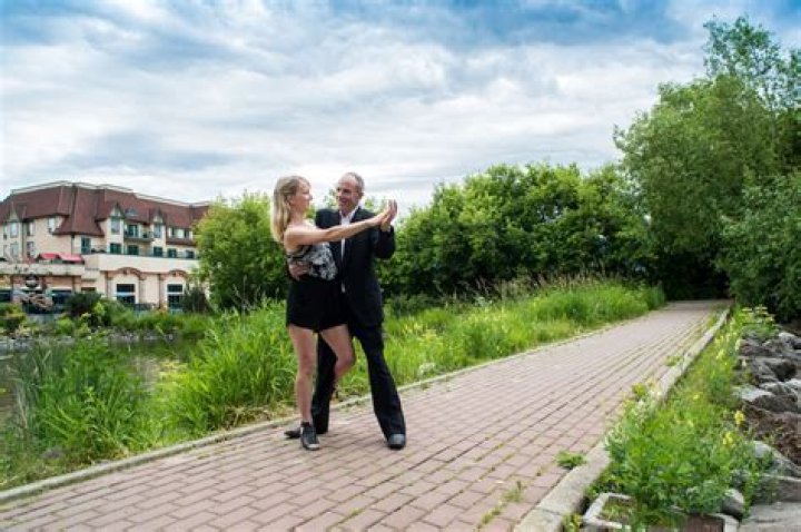 Patrick Ryley and Instructor Simone Goerner Dancing with the Shuswap