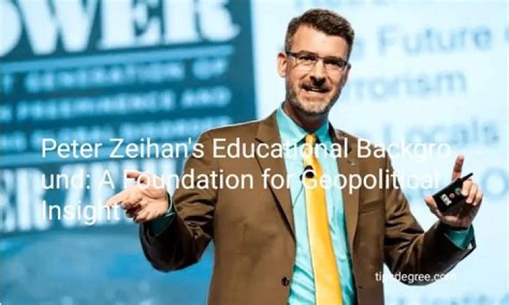Peter Zeihan Education From Iowa to Diplomatic Insights Education Guidez
