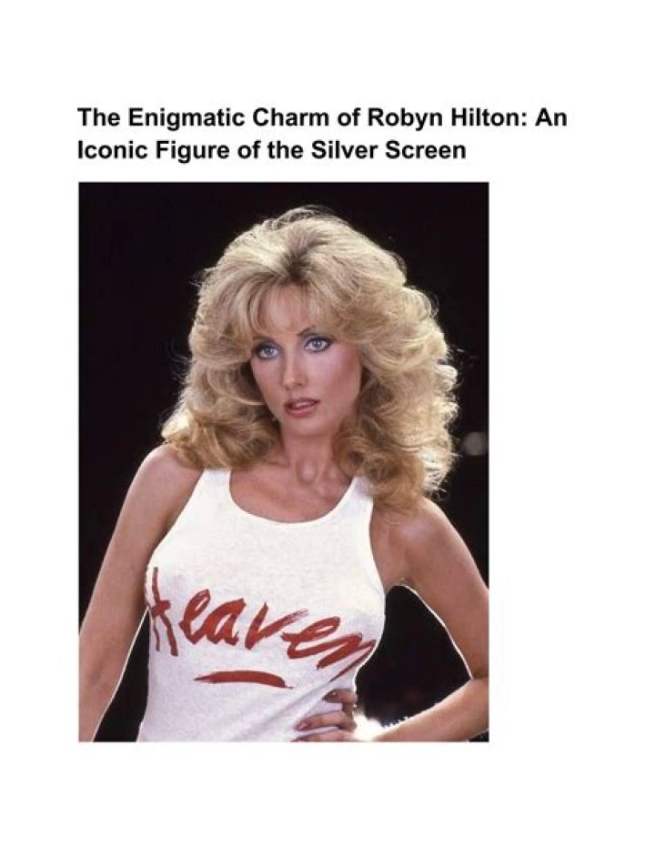 Picture of Robyn Hilton Robyn hilton, Sofia vergara bikini, Classic beauty