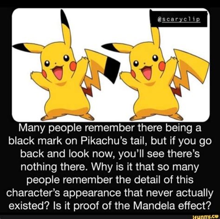 PIKACHU BLACK TAIL MANDELA EFFECT (EXPLAINED WITH EVIDENCE) YouTube