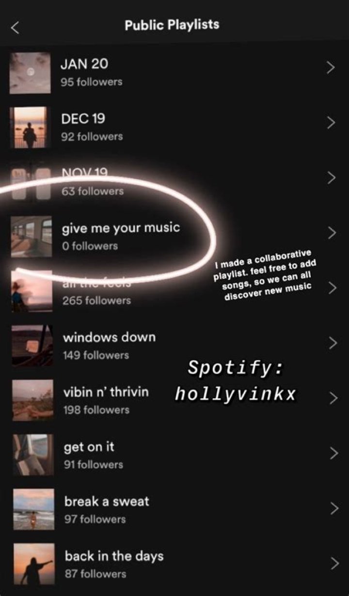 Popular spotify playlist names snohalo
