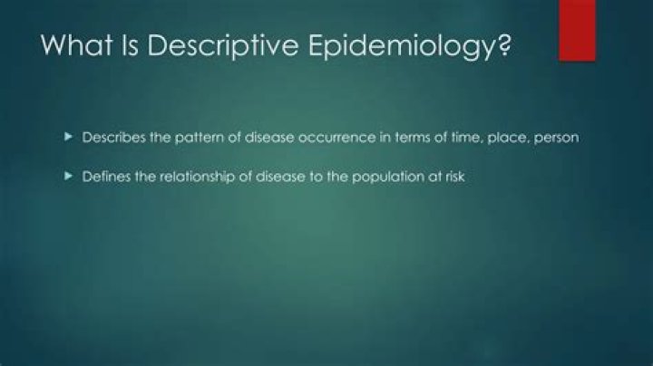 PPT DESCRIPTIVE EPIDEMIOLOGY for Public Health Professionals Part 3