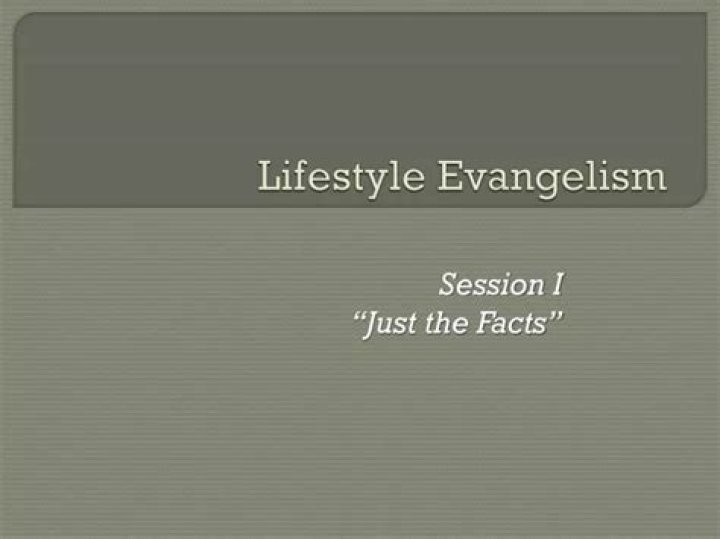 PPT Lifestyle Evangelism PowerPoint Presentation, free download ID