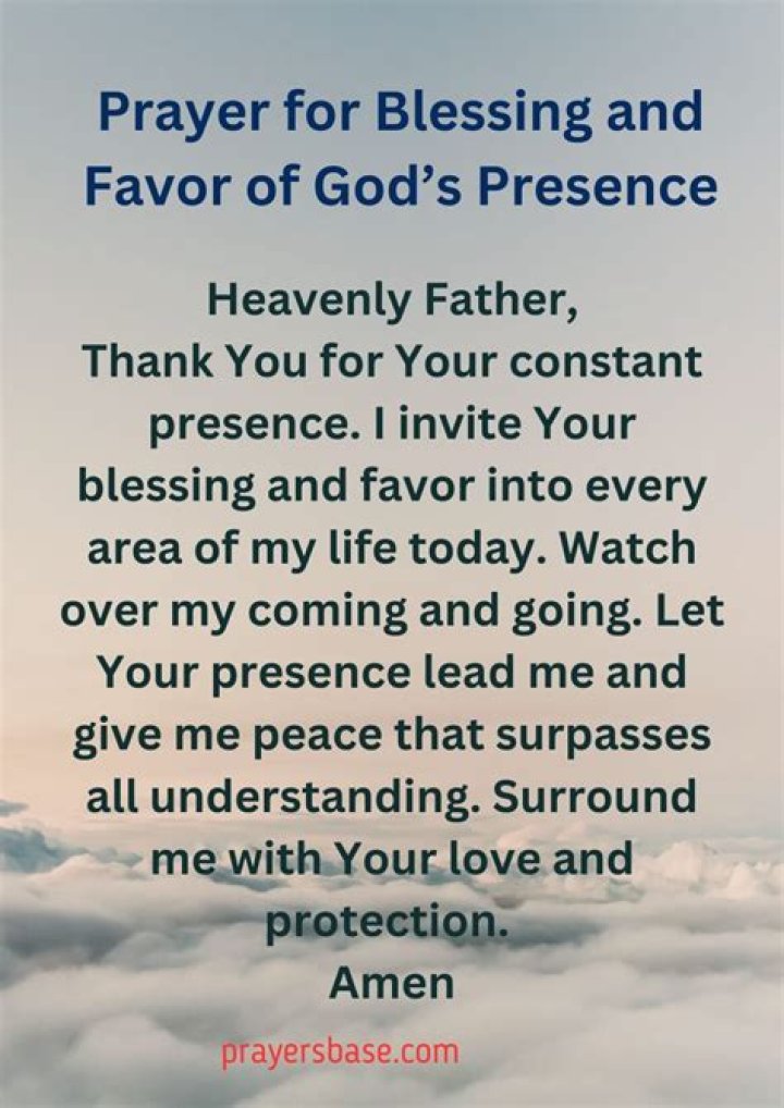 Prayer for Blessing and Favor Prayer & Possibilities