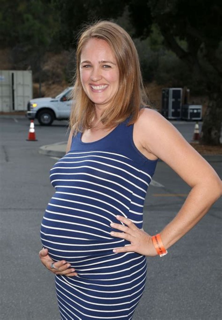 Pregnant SARA THOMPSON at The Lion King Singalong Screening in Los