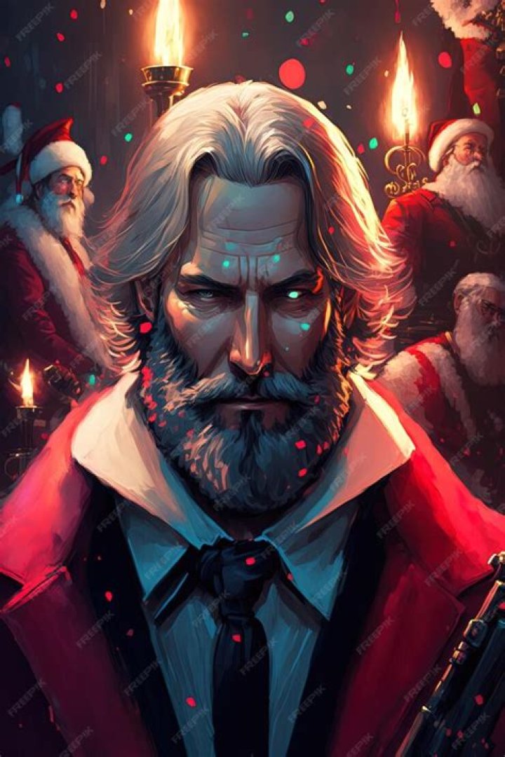 Premium Photo John wick santa clause