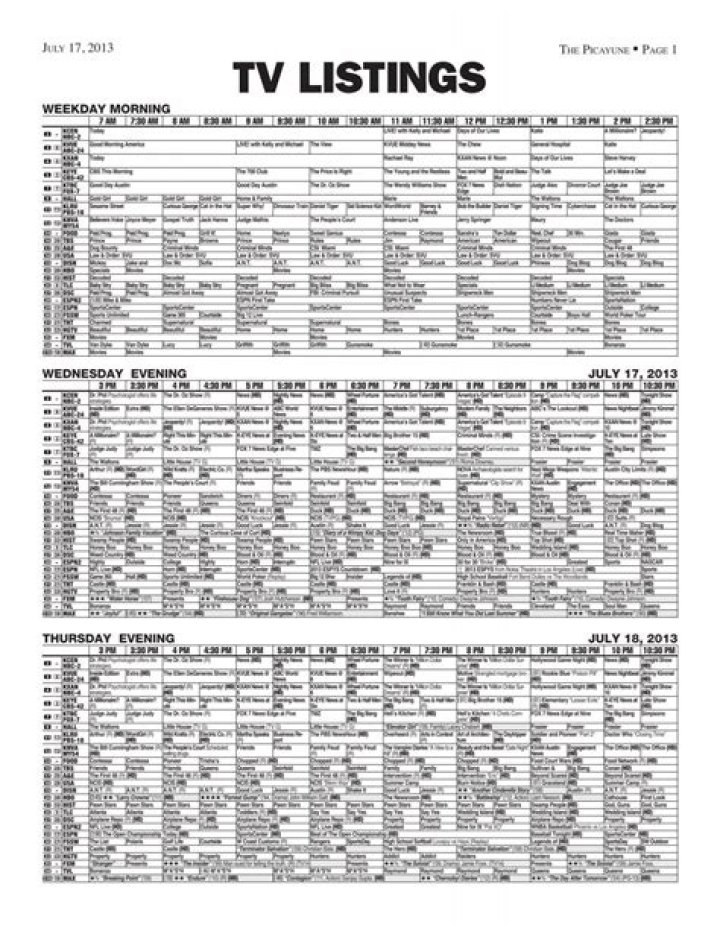 Prisoners TV Listings and Schedule TV Guide
