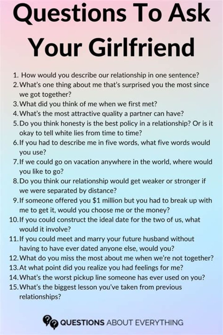 Questions to ask your girlfriend to see if she really loves you Sexy in Russian 49 Romantic