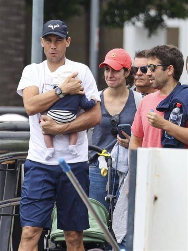 Rafael Nadal, wife Xisca and baby Rafa sightseeing on Sydney Harbour