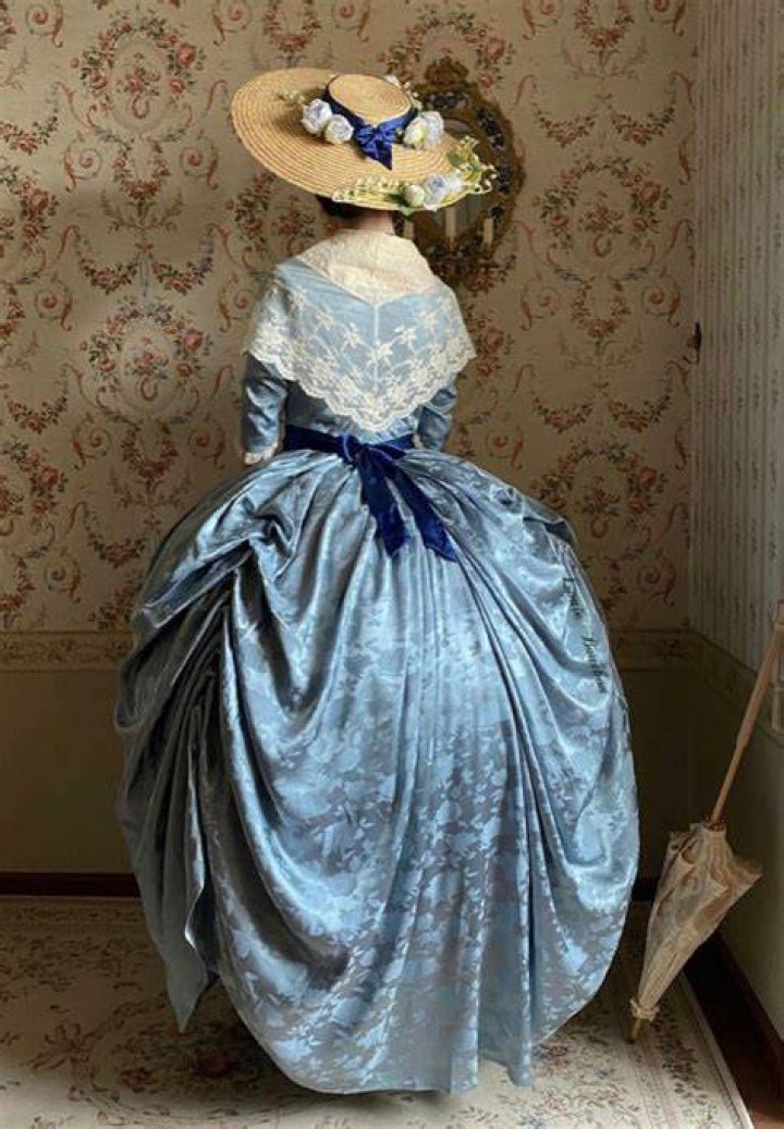 Regency Blue Lace Kleid Kleid Daphne Bridgerton ubicaciondepersonas