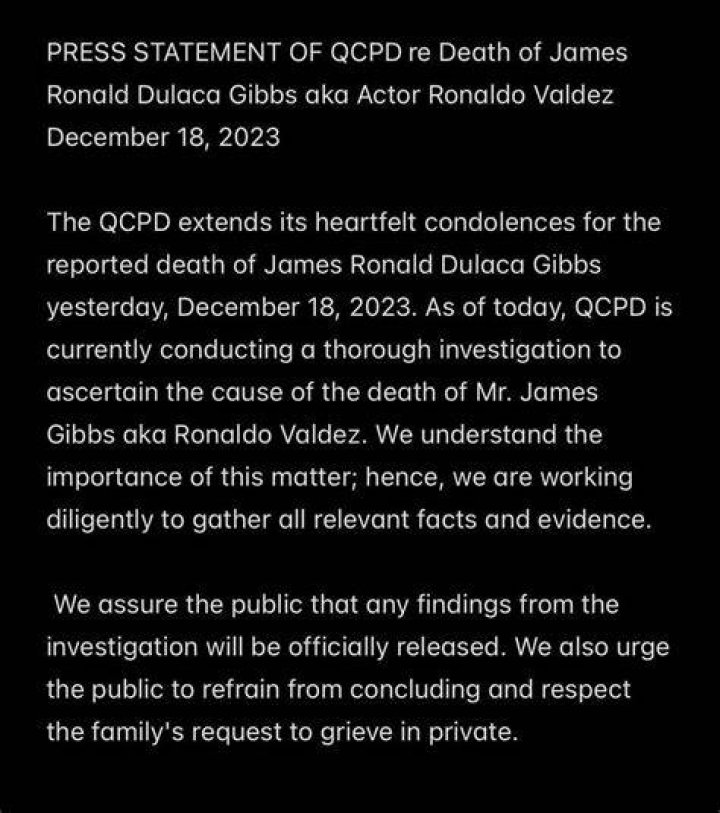 Ronaldo Valdez Death Cause And Obituary Veteran actor Ronaldo Valdez