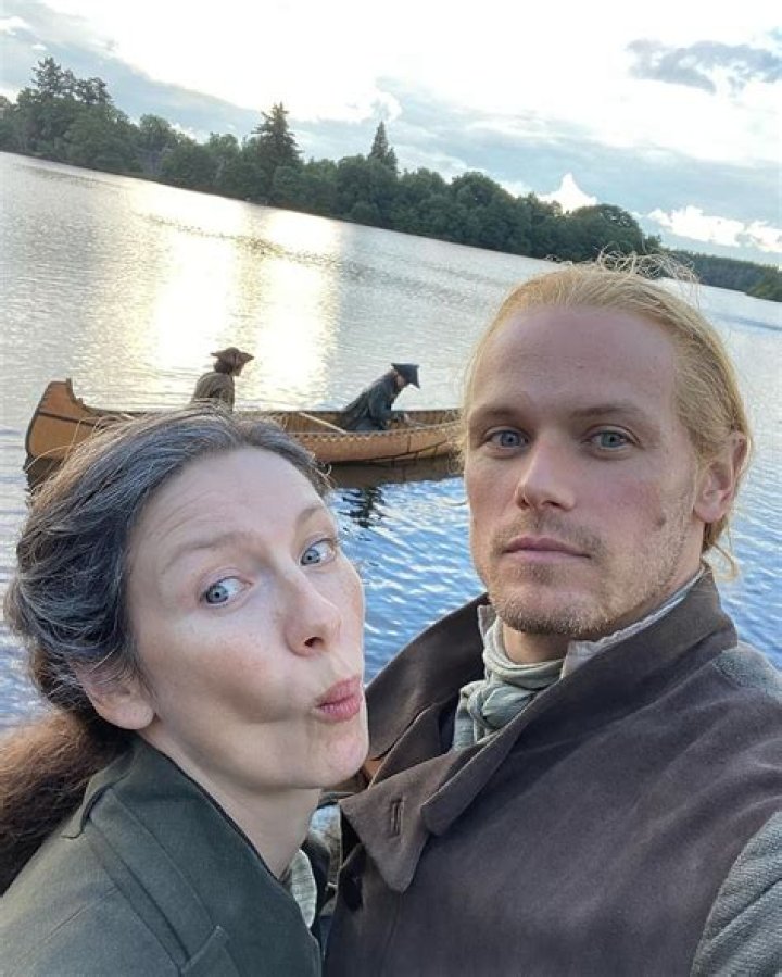 Sam Heughan reveals his girlfriend is pregnant and the wedding will