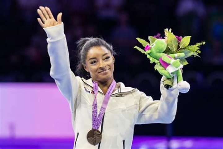Simone Biles Athlete of the Year 2021 Time Blonde Hair Girl, Blonde