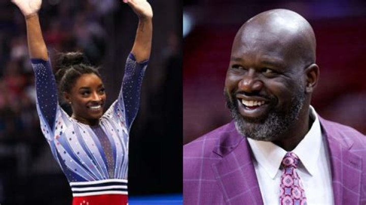 Simone Biles, Shaquille O'Neal Take Photo Together Teen Vogue