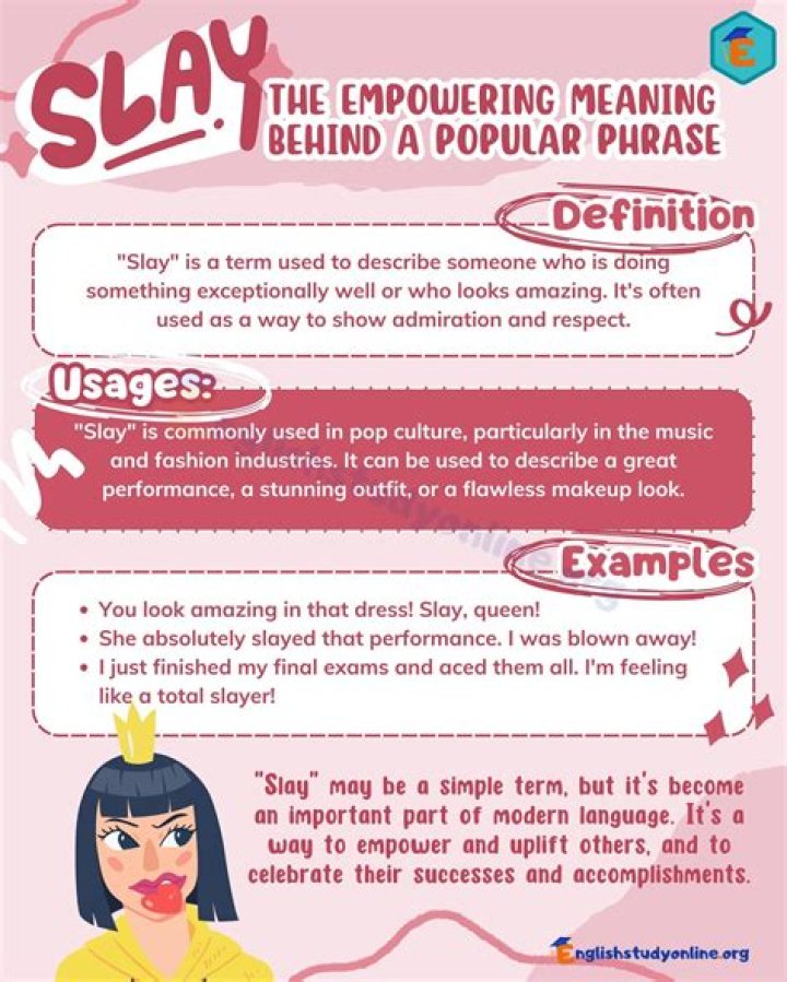 Slay Meaning Understanding the Popular Slang Term English Study Online