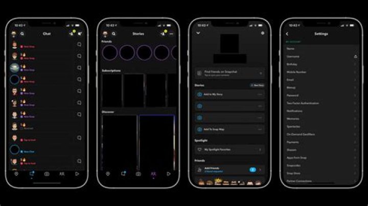 Snapchat releases its Dark Mode on iOS devices Visualistan