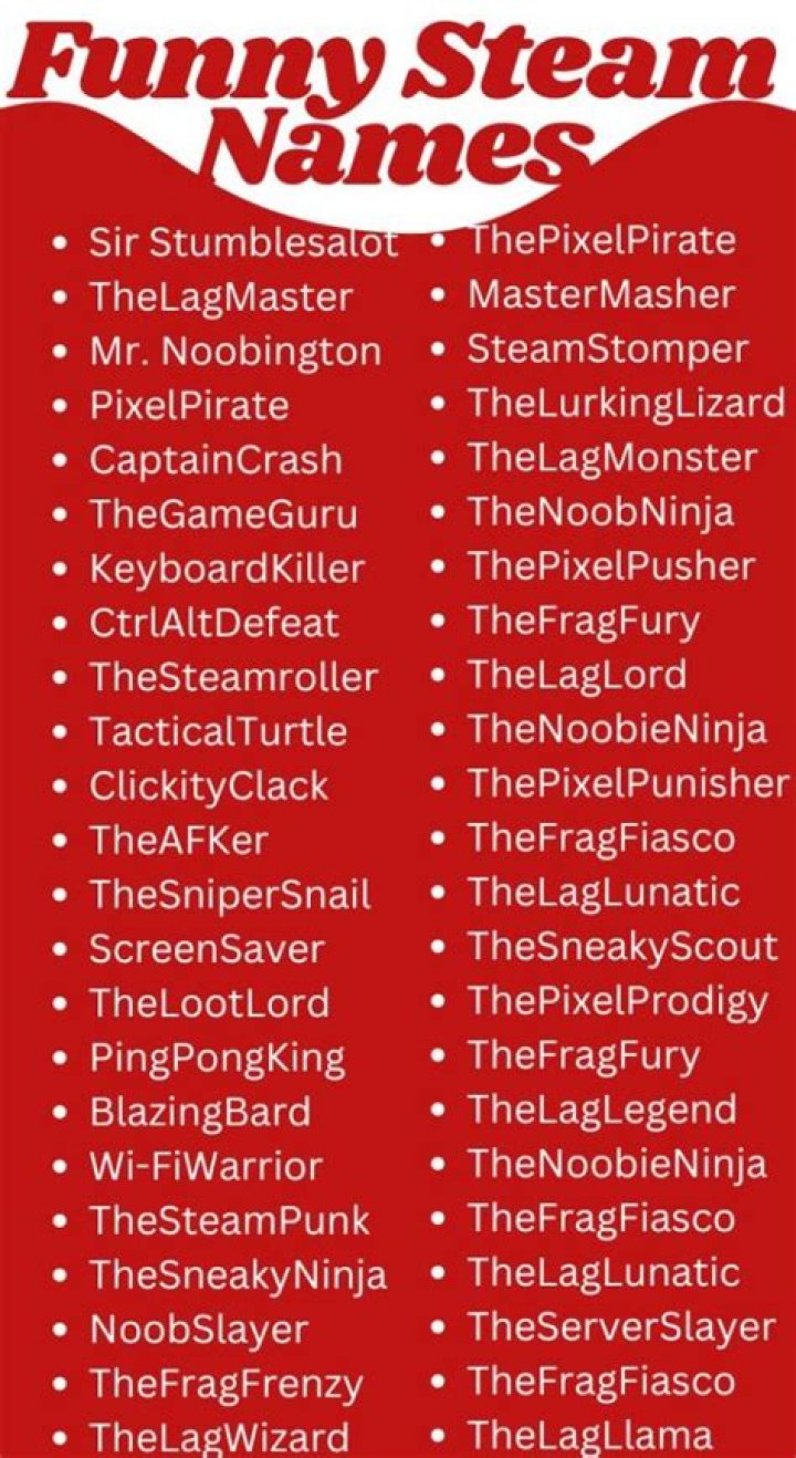 steam names