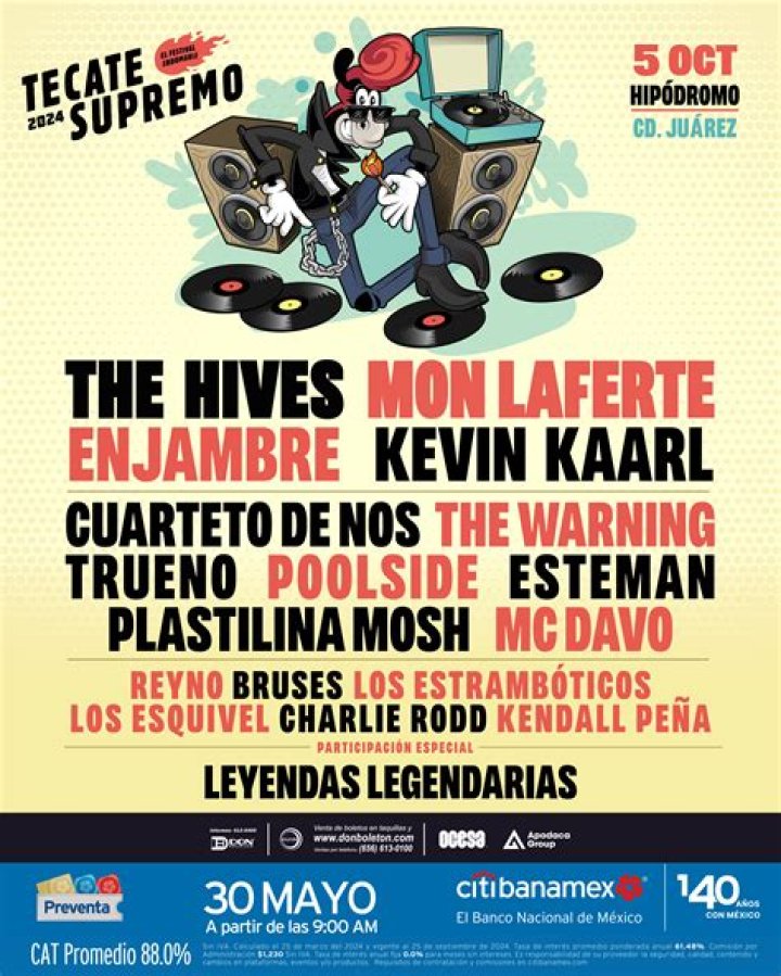Tecate Supremo Festival Lineup, Dates and Location