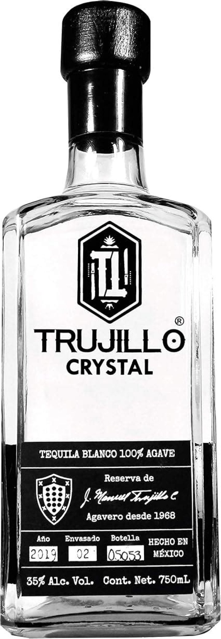 Tequila Trujillo Crystal Blanco 750ml Naci&oacute;n Tequila