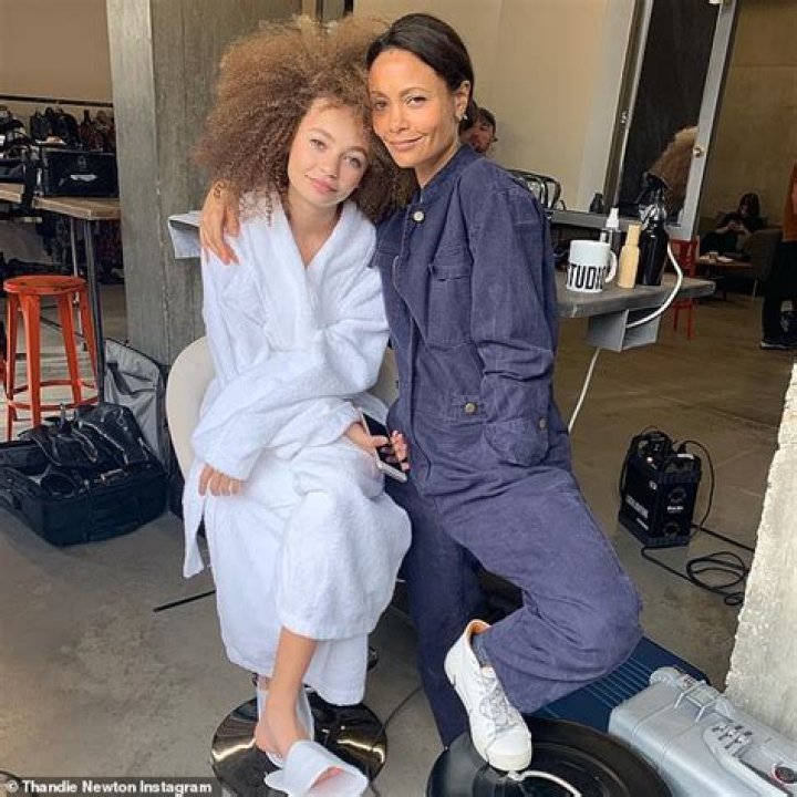 Thandie Newton Twins with Daughter Nico Parker at the Dumbo Premiere