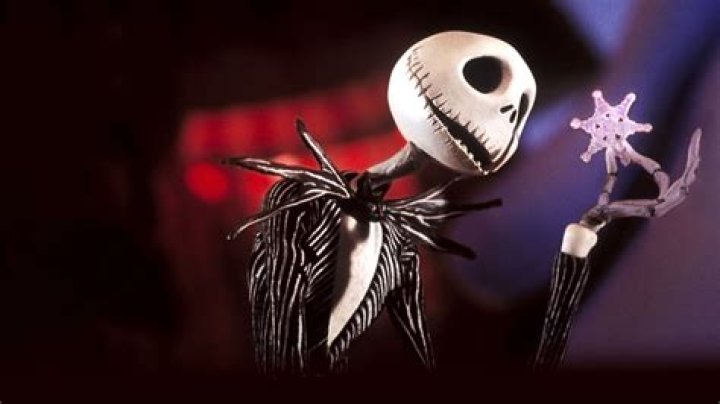 the nightmare before christmas jack skellington wearing santa claus