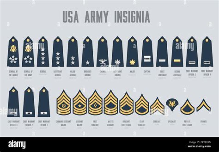 the u s army rank ranks