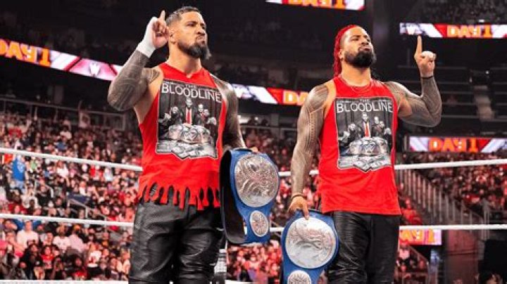 The Uso Brothers Backstage at WWE Live Event