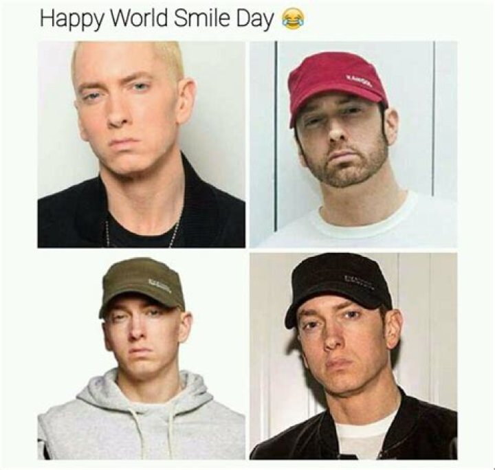 These Pictures Of Eminem Smiling Are Like Looking Into A Parallel