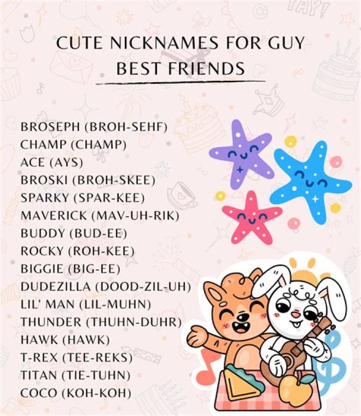 They&rsquo;ve got a nickname for you. Hint, it&rsquo;s not Bunty, and it&rsquo;s not