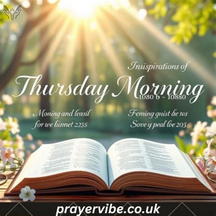 Thursday Morning Prayer And Bible Verses ChristiansTT