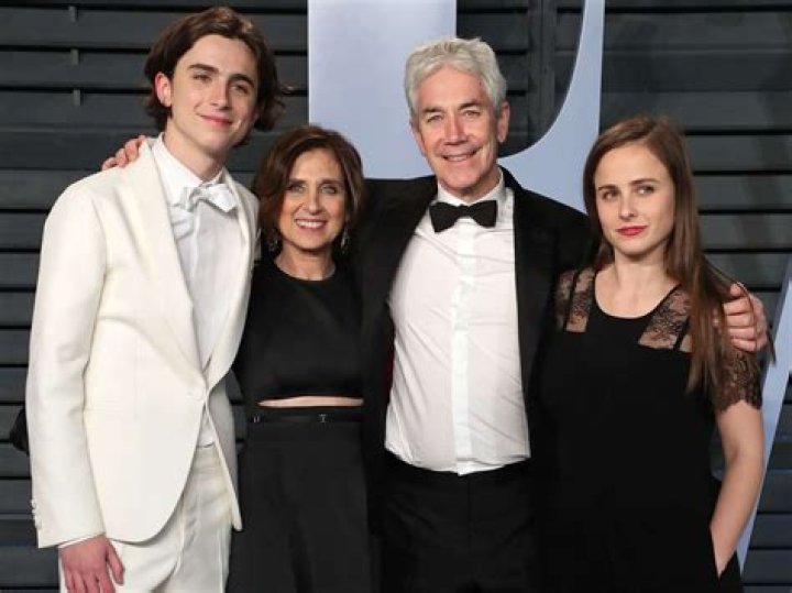 Timoth&eacute;e Chalamet with His Parents