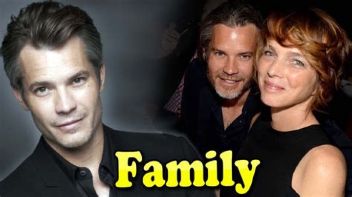 Timothy Olyphant Family