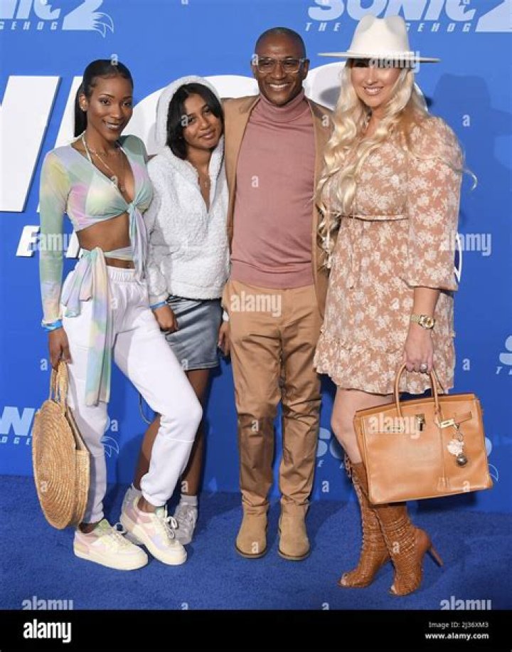 Tommy Davidson and Family arrives at the SONIC THE HEDGEHOG 2 Los