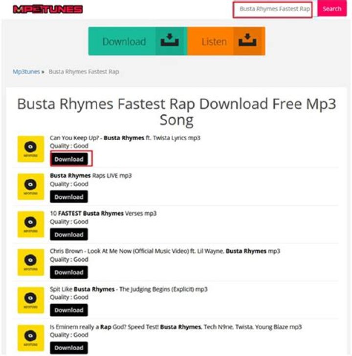 Top 10 Busta Rhymes Fastest Rap Songs Leawo