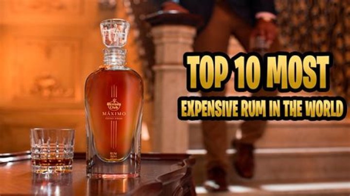 Top 10 Most Expensive Rum in the World Expensive World